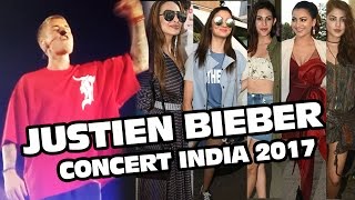 Justin Bieber Concert In India 2017  Full HD Video  Alia Bhatt Malaika Arora Urvashi Rautela [upl. by Ainez]