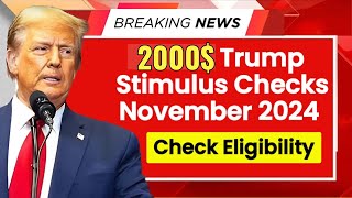 2000 stimulus check  Trump Stimulus Checks  Will they be issued [upl. by Lasko]