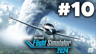 MICROSOFT FLIGHT SIMULATOR 2024 Career Gameplay Walkthrough Part 10  FLYING ROUND A TORNADO [upl. by Elinnet]