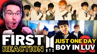 NEW KPOP FAN REACTS TO BTS BOY IN LUV amp JUST ONE DAY For The FIRST TIME  BTS REACTION [upl. by Runkle]