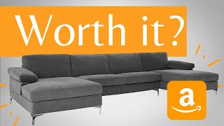 Amazon Sectional Review  Casa Andrea Milano UShape Sectional Ash [upl. by Aihsenyt]