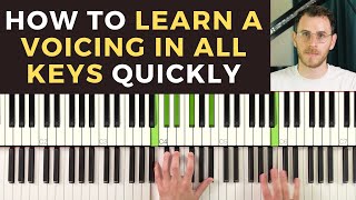 The Quickest Way to Learn a Voicing In All Keys [upl. by Llednil]