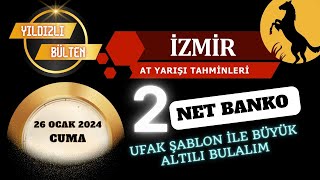 26 Ocak 2024 Cuma İzmir At Yarışı Tahminleri [upl. by Enetsirhc]