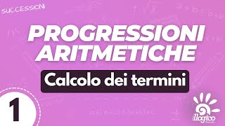 Progressioni aritmetiche  calcolo dei termini  1 [upl. by Leahcimsemaj]