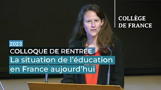 La situation de l’éducation en France aujourd’hui  Noémie Le Donné [upl. by Iaka932]