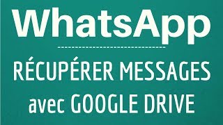 Comment sauvegarder WhatsApp sur Google Drive sur votre smartphone  1 [upl. by Tur]