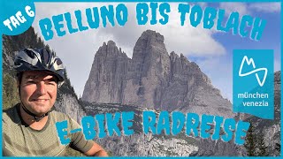 Radreise mit dem Ebike  Radfernweg MünchenVenedig  Der lange Weg der Dolomiten  GIGANTISCH [upl. by Eirlav]