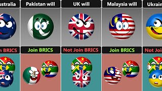 If BRICS Expands  Which Country Will Join BRICS or Not Countryballs [upl. by Llireva]