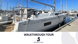 NEW 2024 Beneteau Oceanis 401 Walkthrough Tour [upl. by Lyrak]