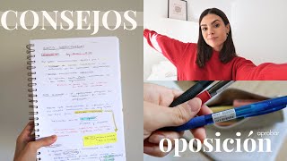 10 consejos para estudiar oposiciones y APROBAR ✅  Así he sacado plaza de A1 A2 y C1 [upl. by Znerol]