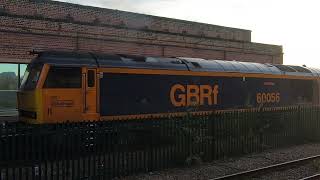 Gbrf 60056 leaving Wakefield kirkgate Arcow Quarry to Pendleton 11124 [upl. by Niawtna]