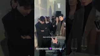 Jhope and Eunwoo together at Audemars Piguet opening party 🔥 [upl. by Gmur538]