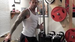 BehindtheBack Cable Curl by Jim Stoppani [upl. by Nahshu541]