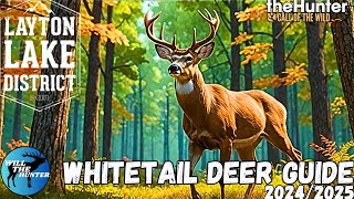 Layton Lakes Whitetail Guide Drink Zones Best Weapons  More  TheHunter Call Of The Wild 2425 [upl. by Navarro999]