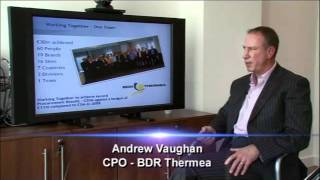 Andrew Vaughan of BDR Thermea speaks to ProcureCon TV [upl. by Nauwaj]