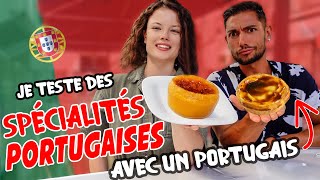 JE TESTE DES SPÉCIALITÉS PORTUGAISE À LISBONNE avec un portugais 😋   Claire [upl. by Vivyanne]