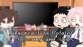 Jinx react to Potato Heesung and ships  Jinx  Reaction  part 2 [upl. by Eimile454]