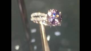 Very rare taaffeite amp diamond 18k ring [upl. by Evangelin]