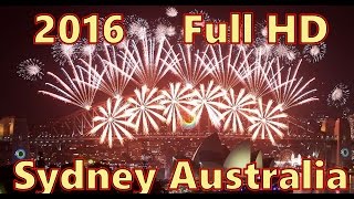 Full HD Sydney Australia Fireworks New Year Eve 2016 [upl. by Langbehn228]