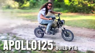 APOLLO125 BUILD PT6  VLOG  CHINESE PIT BIKE  ZONGSHEN  DUDE IM DOWN [upl. by Reinhardt]