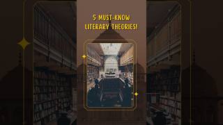 5 must know Literary Theories for every literature student  shorts viralshorts [upl. by Ayr280]