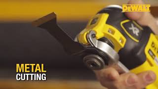 Dewalt Accessories Using Oscillating 18v Cordless Multi Tool DCS355 [upl. by Adnamar]