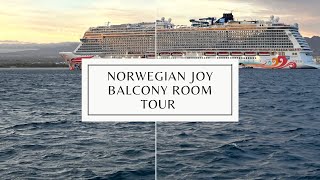 Norwegian Joy Balcony Cabin Tour [upl. by Einalem]