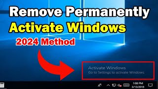 How to Activate Windows 10  Remove Activate Windows Watermark  2024 Method [upl. by Hareenum]