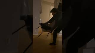 Human Cat Swingdocile cat swing human funny whatever ok idk how howto [upl. by Orva]