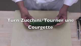 How to Turn Vegetables  How to carve Vegetables  Fancy Zucchini  Cooking Classes [upl. by Yorgerg]