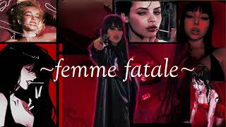 dark  seductive feminine energy pt2  a female villain playlist [upl. by Yuille]