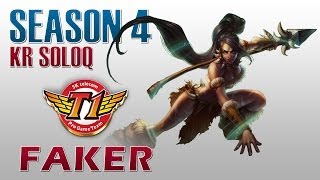 SKT T1 Faker  Nidalee vs Yasuo  KR SoloQ [upl. by Selestina]