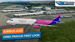 MSFS ORBX PRAGUE FIRST LOOK to Naples  Airbus A321 Wizz Air｜Drawyah [upl. by Boar]