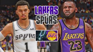 LAKERS vs SPURS  NBA 2K25 PS5 [upl. by Aknahs]