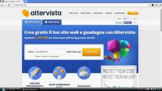 Tutorial 1  Come creare un sito web gratis su Altervista [upl. by Pillow921]