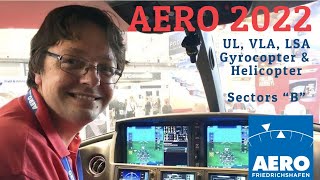 Aero 2022  Halls quotBquot  Ultralight VLA LSA Gyrocopters Helicopters [upl. by Burkhard]