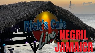 Ricks Cafe Negril Jamaica Beach Bar  Cliff Jump Sunset View Lets Go [upl. by Ib]