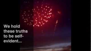 Fireworks in Skippack PA  We hold these truths to be selfevident [upl. by Weihs]