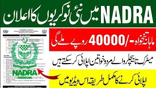 NADRA Jobs 2024  National Database amp Registration Authority Jobs 2024 Online Apply [upl. by Cand403]