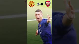 Manchester United vs Arsenal 31 All Goals Ronaldo INSANE Free Kick Football Soccer cr7 shorts [upl. by Maurise]