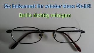 Brille richtig putzen und kleine Kratzen entfernen – LIFEHACK Brillen sauber machen  Tutorial [upl. by Roinuj778]