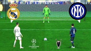 Real Madrid vs Inter Milan  Ronaldo vs Messi  Penalty Shootout  UCL Final  EA FC 24 Gameplay PC [upl. by Armanda]