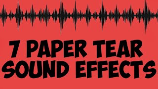 7paper tear sound effects no copyright [upl. by Holland]