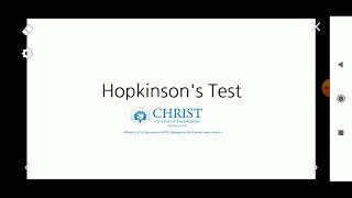 Hopkinsons Test  Module 3  DCMT  KTU [upl. by Nomzed686]