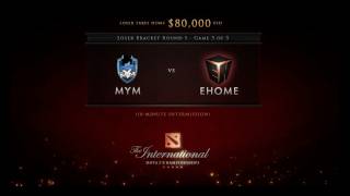 MYM vs EHOME Game 2  Loser Bracket Round 5  Dota 2 International [upl. by Akinahs910]