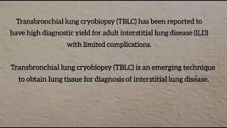 Bronchoscopic cryotherapy amp Trans Bronchial Lung Cryobiopsy  TBLC [upl. by Pierro]