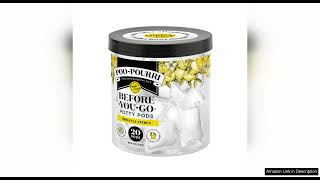 PooPourri BeforeYouGo Potty Pods Original Citrus 20 Count Toilet Pod  Lemon Review [upl. by Suolkcin360]