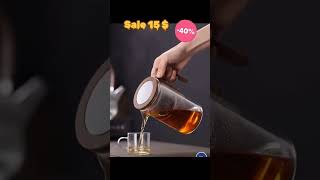 Glass Tea Set Teapot Stainless Steel Filter Flower Teapot Cup products sale fypシ゚viral [upl. by Atteuqram]