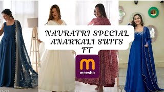 Navratri special anarkali suits for womengirls from Meesho🧐🏵️ [upl. by Hobart989]