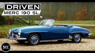 MERCEDES 190SL  190 SL 1960  Modest test drive  MercedesBenz W121 engine sound  SCC TV [upl. by Narra]